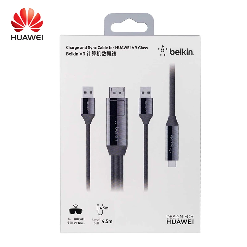 

HUAWEI Belkin VR Glass, компьютерная игра, передача данных, Поддержка DisplayPort, высокоскоростная передача, компьютерный кабель виртуальной реальности для ПК
