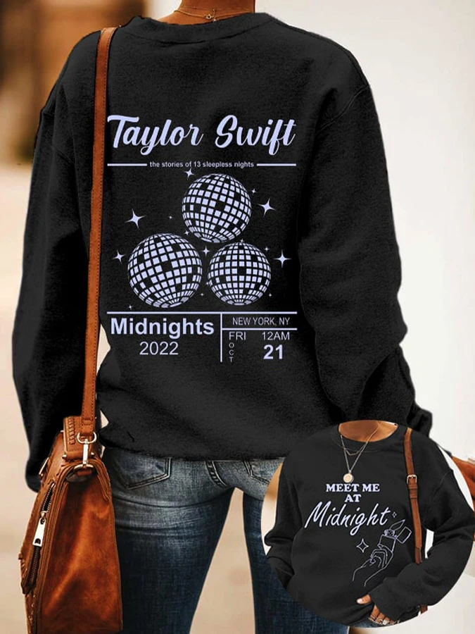 

Women's Swiftie Fantasy Midnights Print Sweatshirt
