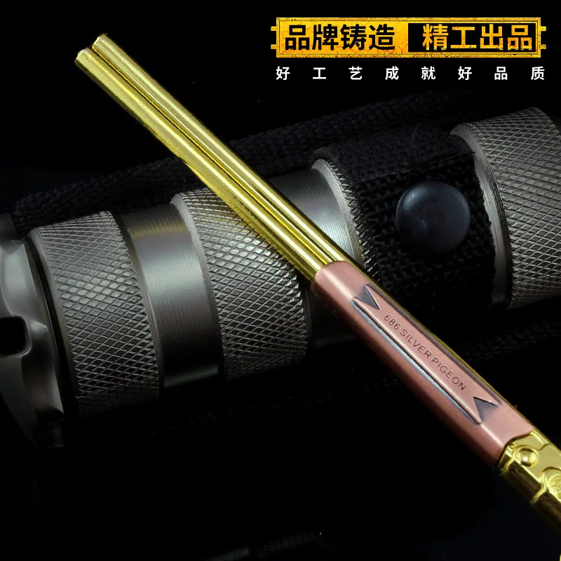 17cm S686 Double Barrel Shotgun Playerunknown's Battlegrounds PUBG CSGO Game Peripheral Full Metal Firearm Weapon Model Keychain - купить