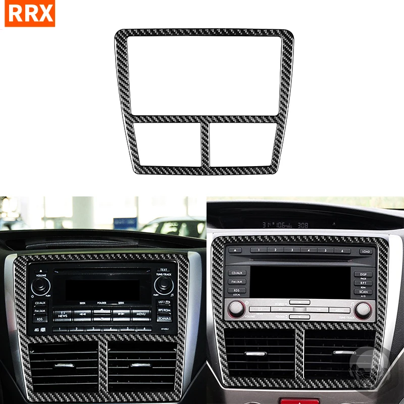 

For Subaru Impreza 2009-2011 Real Carbon Fiber Car Interior Central Control CD Panel Frame Cover Trim Decorative Stickers