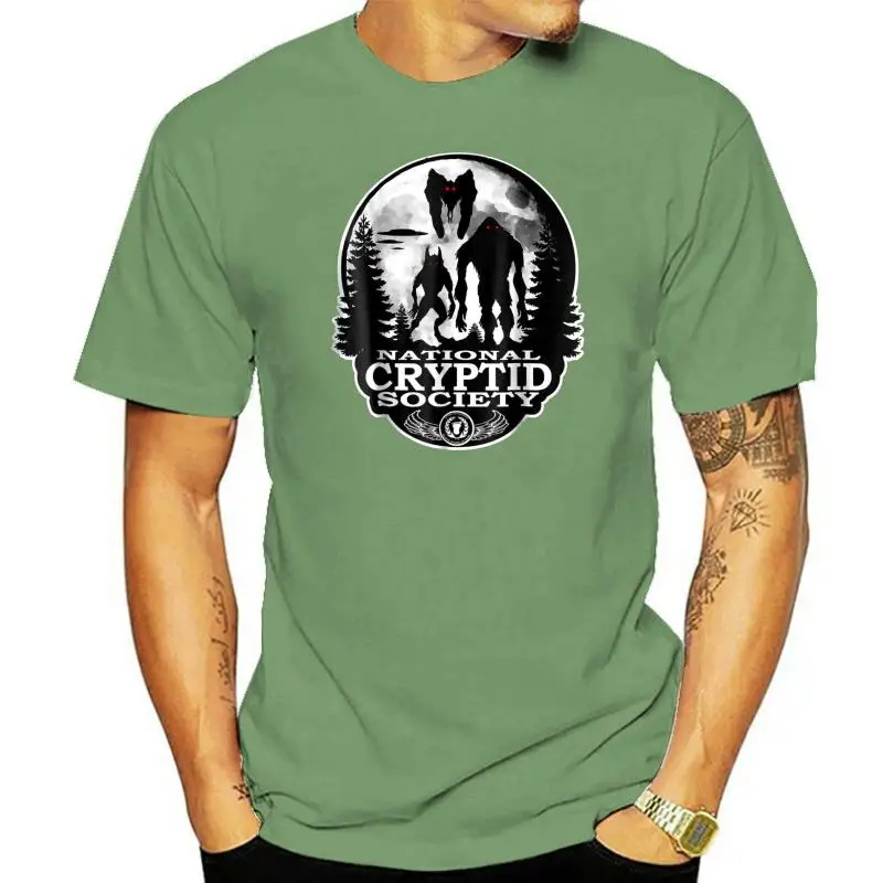 

Bigfoot Dogman Mothman Ufo; National Cryptid Society T-Shirt Cool Casual Tee Shirt