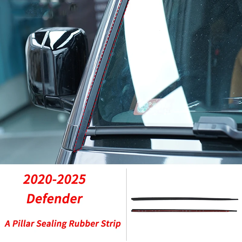 

Уплотнительная лента для Land Rover Defender 2020-2025 A, звукоизоляционная лента на стойке, аксессуары для модификации переднего лобового стекла