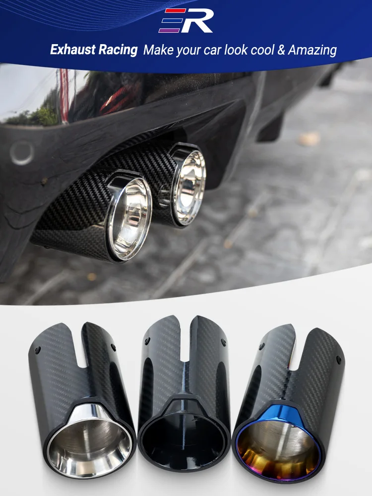Выхлопная труба ER автомобильный глушитель наконечник bmw модификация для Volkswagen