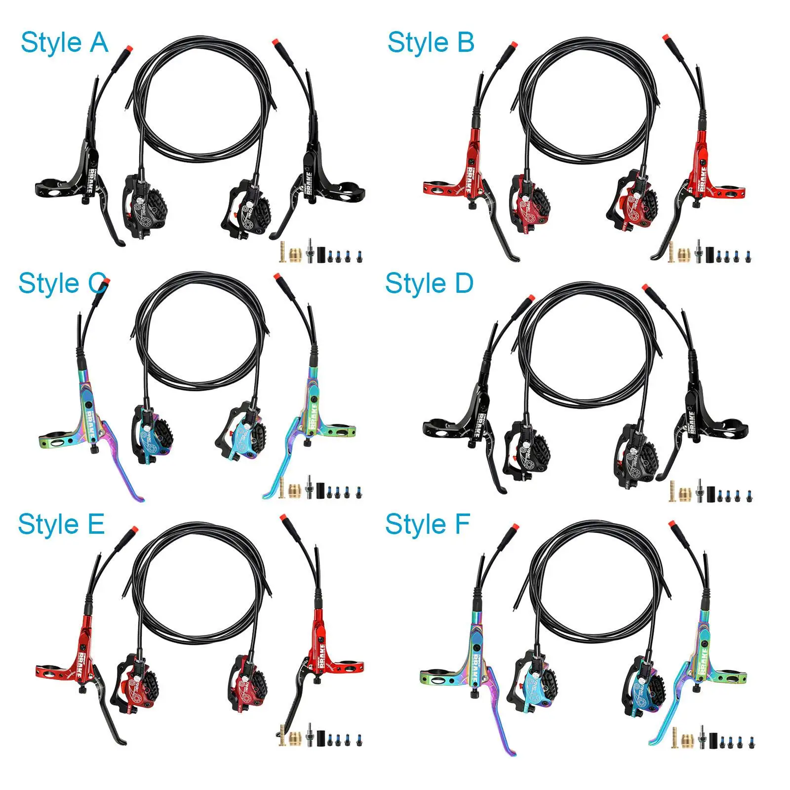 

Mountain Bike Hydraulic Disc Brakes Set Bicycle Disc Brakes Levers