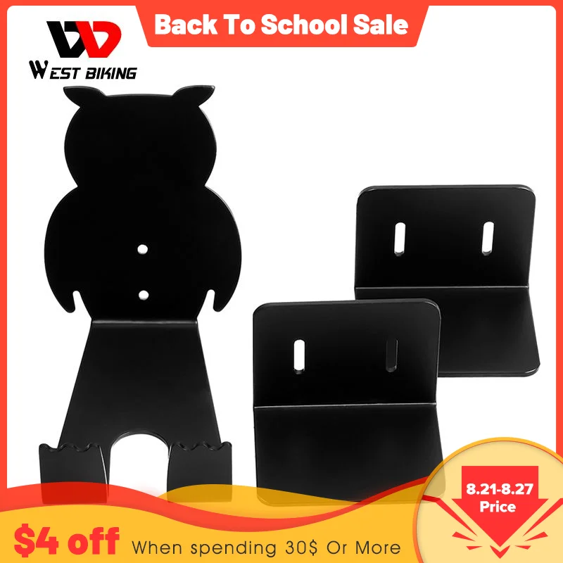 

WEST BIKING Bicycle Wall Hanging Rack MTB Road Bike Rack Stand Steel Support Hanger Wall Mounted Rack Wall Mount Cycling Holder