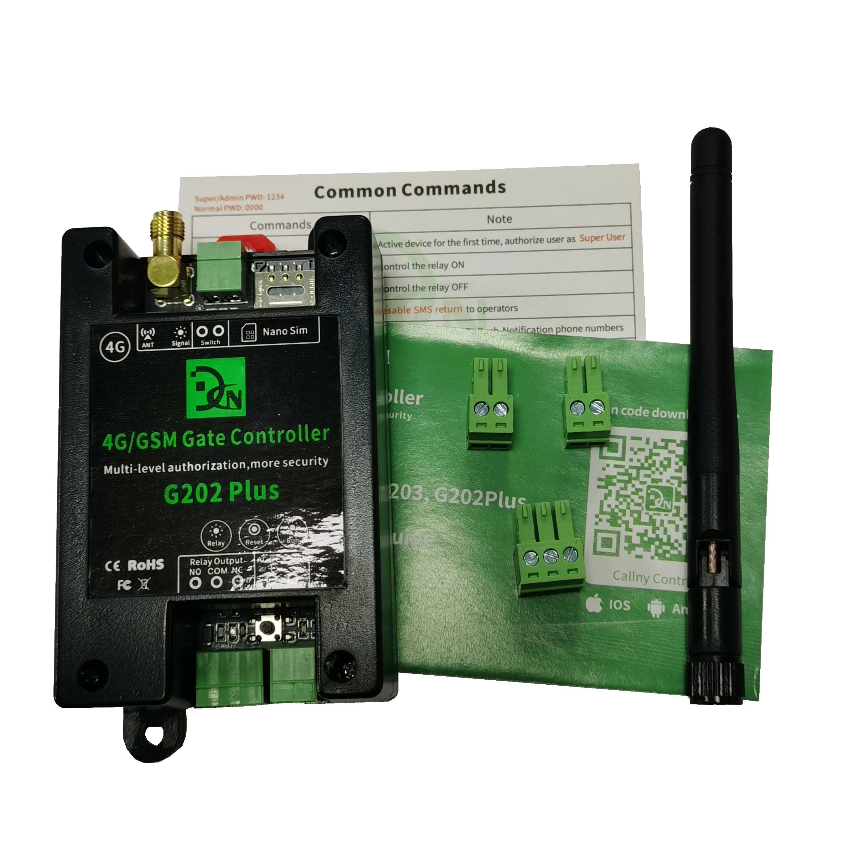 

Реле Gsm, контроллер доступа, беспроводное реле G202plus, устройство открывания ворот Gsm, популярное в ОАЭ, Оман, Кареда и других регионов