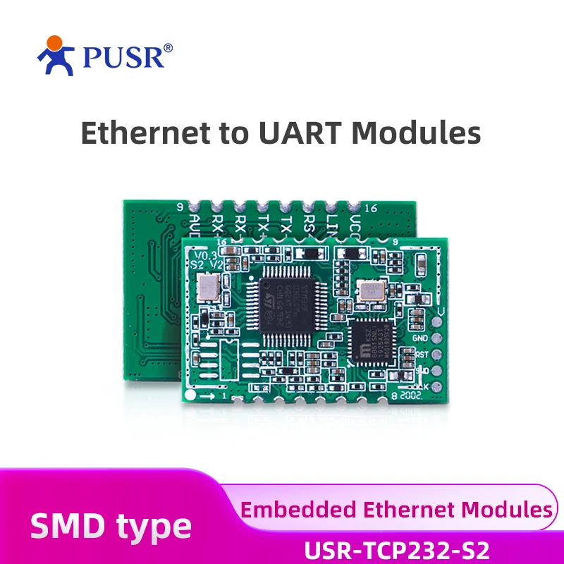(Цена за 4 шт.) Встроенные модули преобразователя PUSR UART TTL в Ethernet TCP/IP