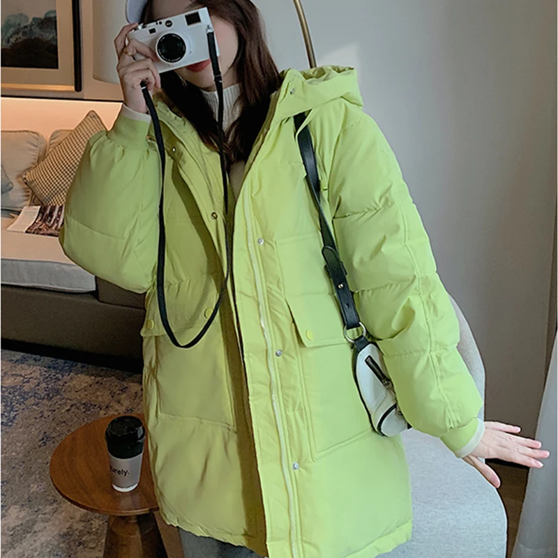 2023 Winter Cotton-padded Jacket women's Clothing Promotion Down Cotton-padded Jacket women's Shirt Long Coat