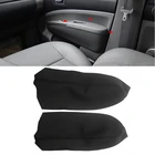 Для Toyota Prius 2004 2005 2006 2007 2008 2009 2 шт. автомобильный кожаный подлокотник из микрофибры для передней двери защитная отделка