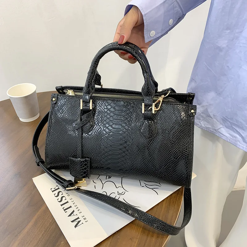 PU Leather Women Messenger Bags Fashion Crocodile Pattern Female Crossbody Shoulder Bags For Women High Quality Ladies Handbags