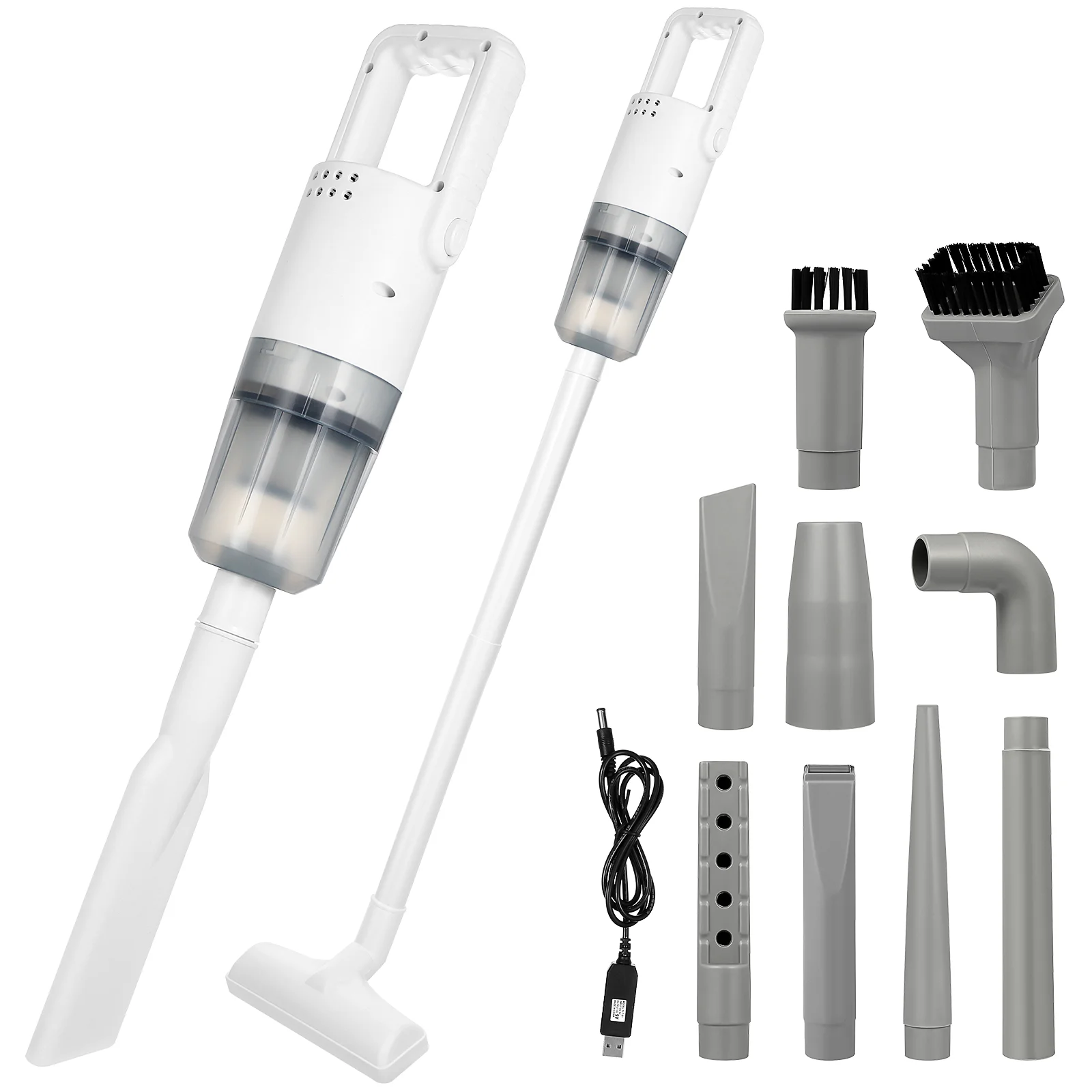 

Hand Held Vacuum Portable Cleaner Cordless Stick Cleaners Nine Piece Set Car Small Abs Mini