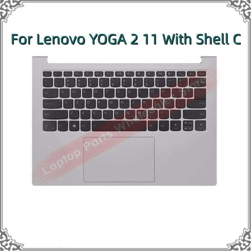 

New Original Laptop Shell C Keyboard Case For Lenovo YOGA 2 11 Cover Palmrest Upper Touchpad Keyboard Case