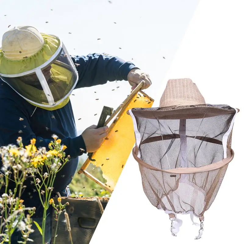 

Воздухопроницаемые бритвенные головные уборы Bee Hat с высоковидимой вуалью для защиты лица уличный вратарь Bee starter Kit