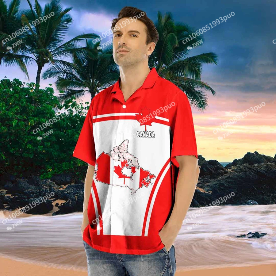 

Canada Custom Your Name Baseball Jersey Baseball T-shirt 3d Print Men's Shirt Casual Shirt Hip Hop Top