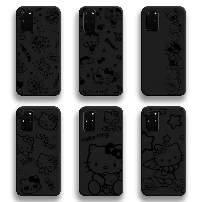 

Cute Cartoon Hello Kitty Phone Case For Samsung Galaxy S21 Plus Ultra S20 FE M11 S8 S9 plus S10 5G lite 2020