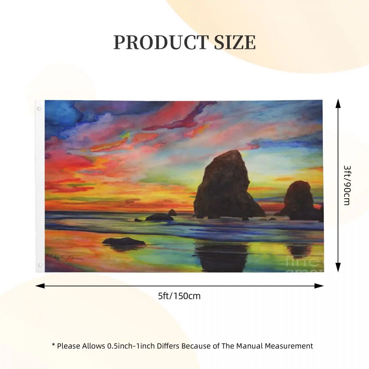 

Colorful Solitude Hailey E Herrera Duplex Print One Flag For Decoration