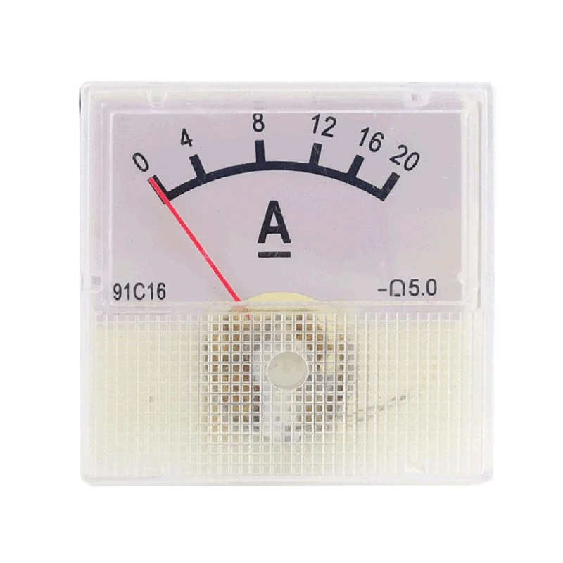 

Analog Current Panel Meter Ammeter Square Shape Current Test Mechanical Gauge Drop Shipping