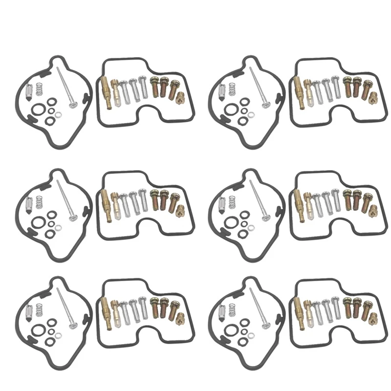 6 компл. комплект для ремонта карбюратора мотоцикла прокладка сиденья с