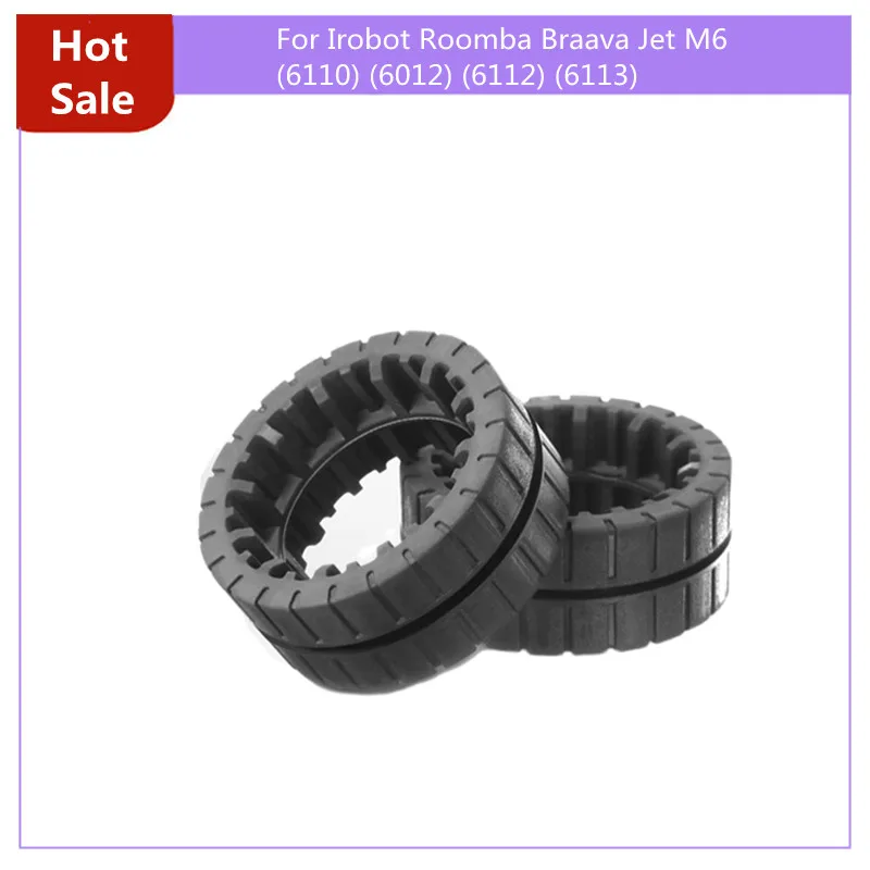 

Replacement Tires Wheels Robot Accessory for Irobot Roomba Braava Jet M6 (6110) (6012) (6112) (6113) Series