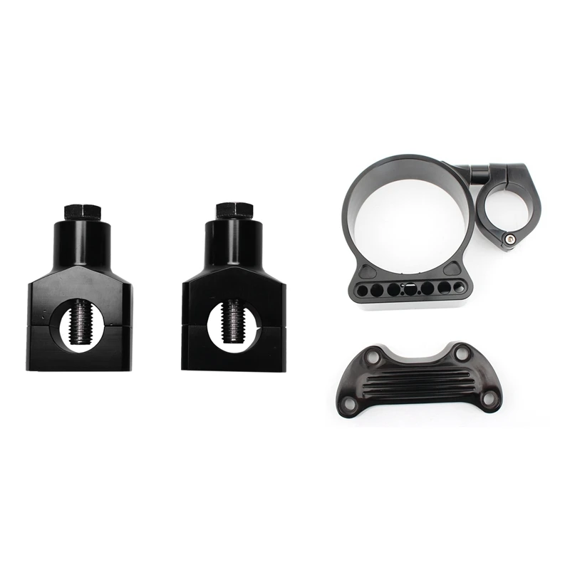 

2Pcs Universal Motorcycle 25Mm Handlebar Risers Clamp & 1Pcs Motorcycle Speedometer Side Mount Relocation Bracket