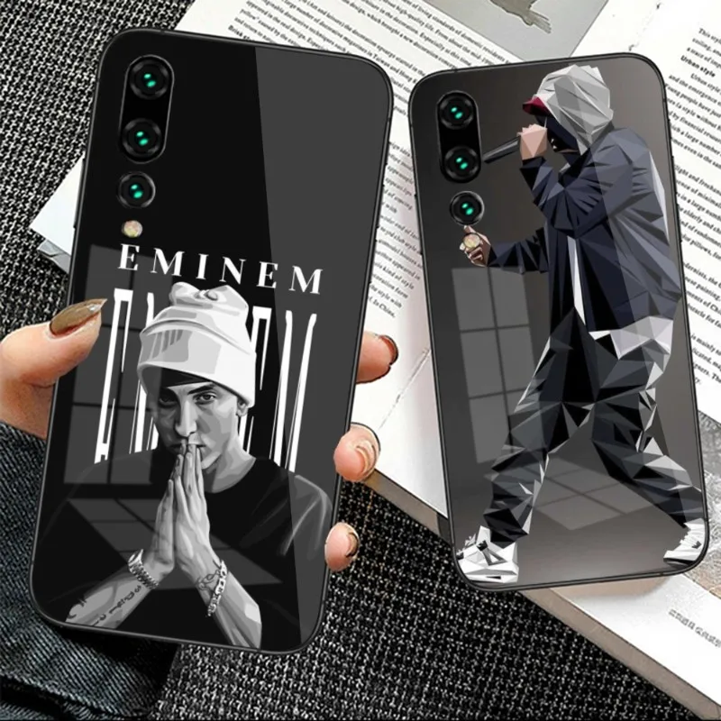 

Чехол для телефона Eminem RAP God для Huawei P50 P40 P30 P20 Pro Mate 40 30 20 Pro Nova 9 8 7 PC стеклянный чехол Funda Shell