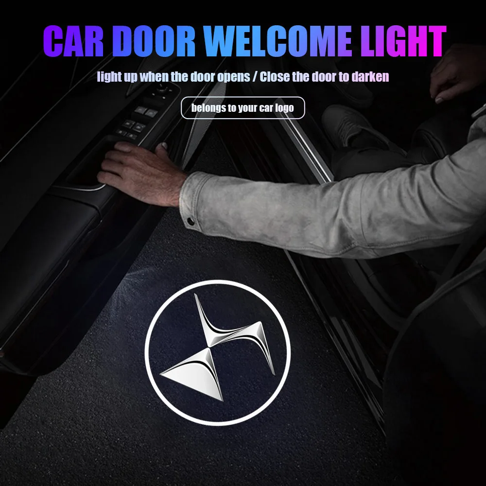 

1/2Pcs Car HD Projector Lamp Car Door Wireless Welcome Light LED Decoration For Citroen DS 2 3 4 5 6 7 DS2 DS3 DS4 DS5 DS6 DS7