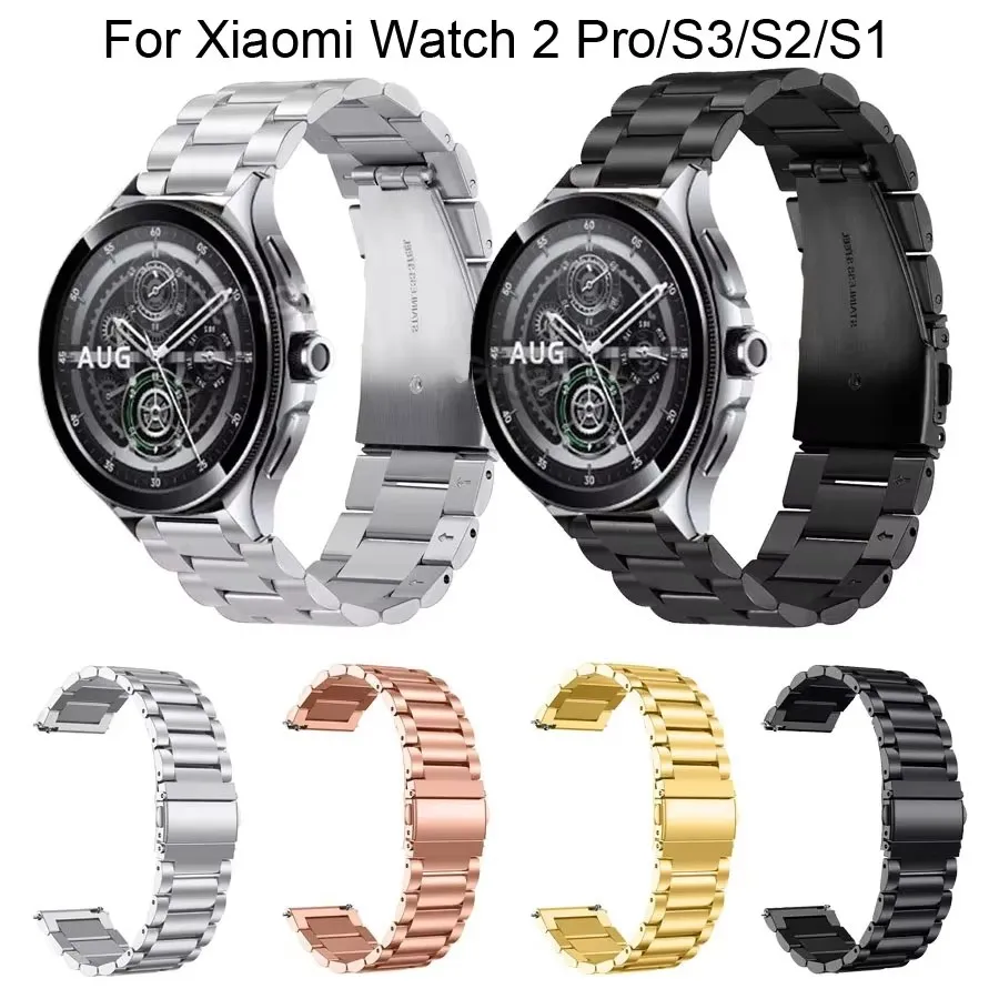 Браслет из нержавеющей стали для Xiaomi Watch 2 Pro ремешок Mi S3 S1 Pro/Active S2 42 46 мм