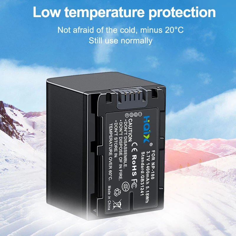 HQIX для цифровой камеры Ordro HDV-F1 HDV-F5 HDV-F7 AE8 NP-180 аккумулятор с двойным зарядным