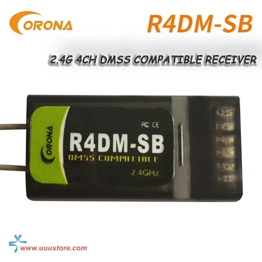 

2022 Original Corona R4DM-SB 2.4G 4CH DMSS Compatible Receiver With S.Bus For Rc Airplane Parts and FPV Racing Drone