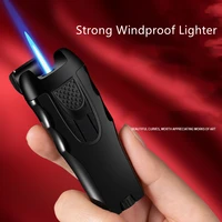 2022 windproof torch gas cigar lighters refill metal cigarette butane lighters jet kitchen new smoking gadgets for men