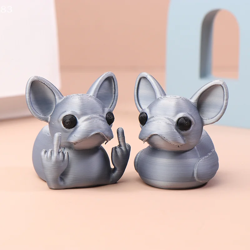 Средний палец французский бульдог утка украшения для домашнего настольного