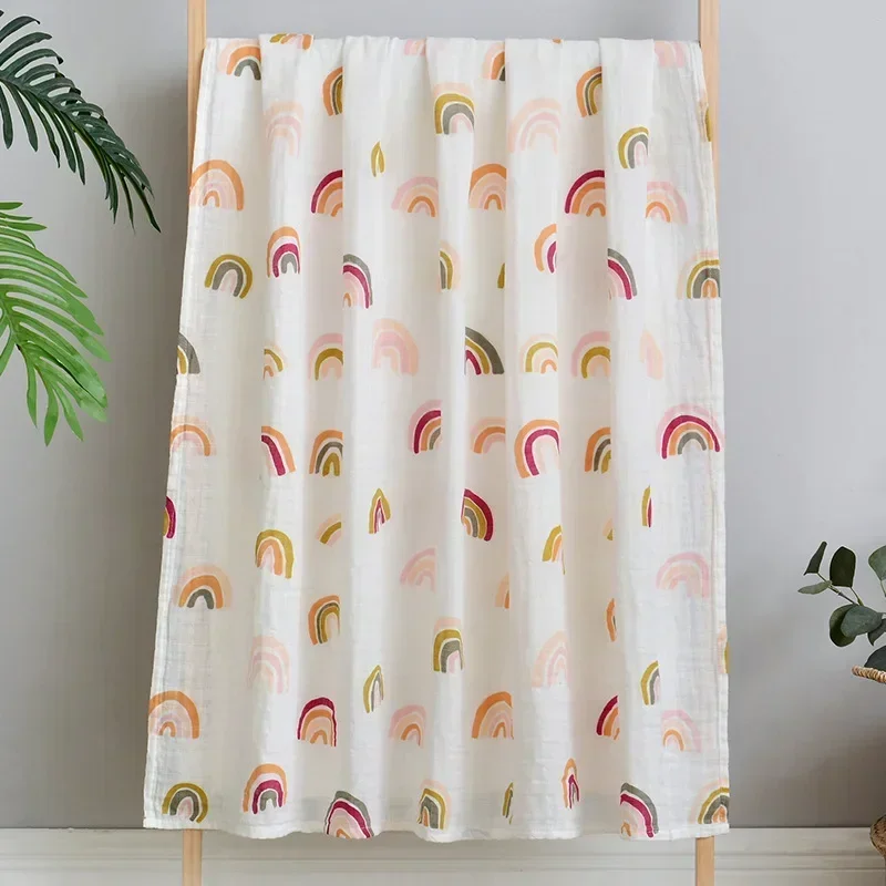 Детское банное полотенце одеяло из 100% хлопка 6-слойный банный халат для