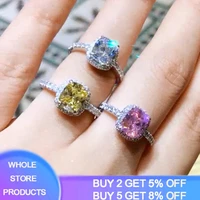 yanhui tibetan silver s925 sapphire colorful gemstone wedding engagement rings for women fashion jewelry gift wholesale