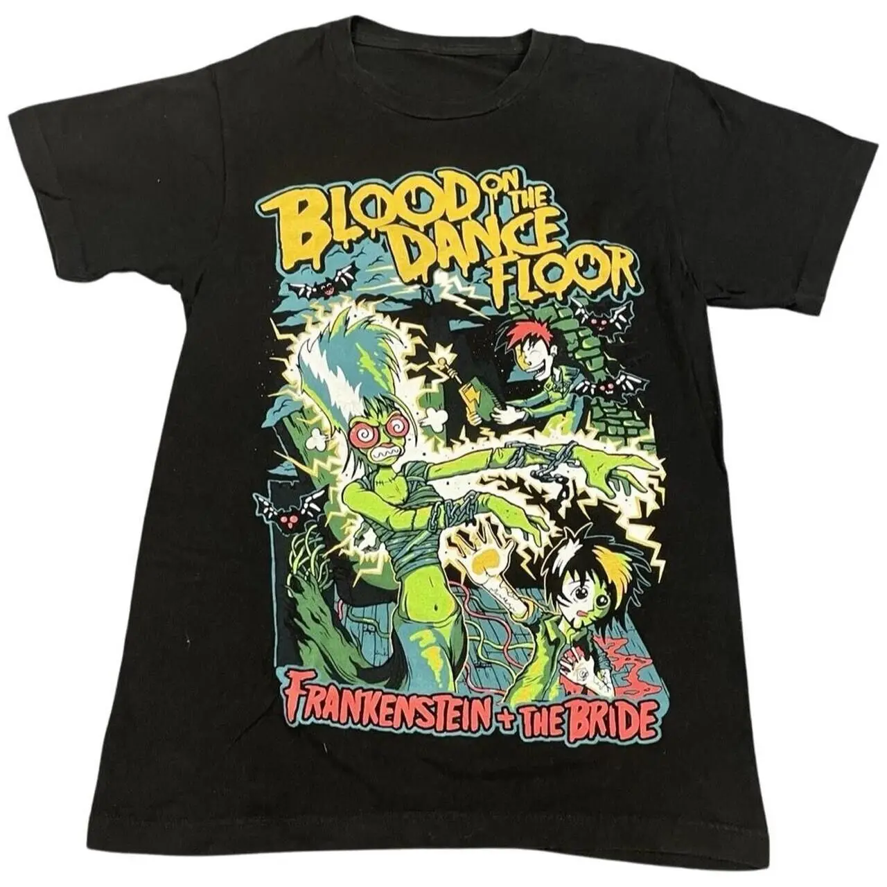 BOTDF кровь на танцпол Франкенштейн + сцены невесты детская футболка размер М