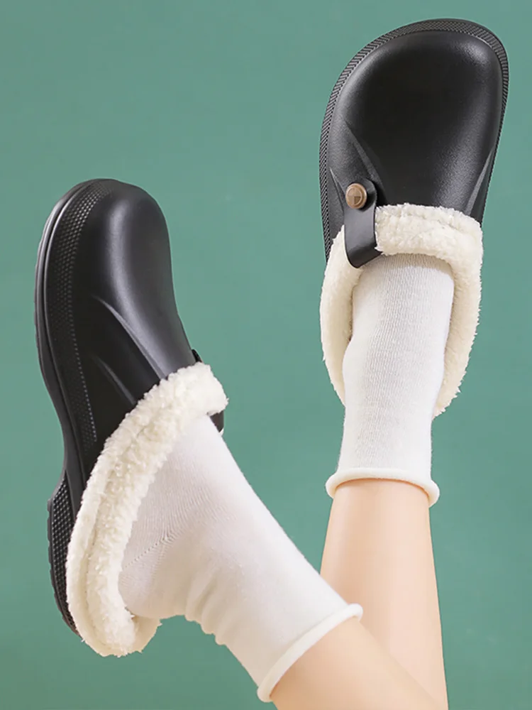 Женские и мужские тапочки теплые домашние на плюшевой подкладке