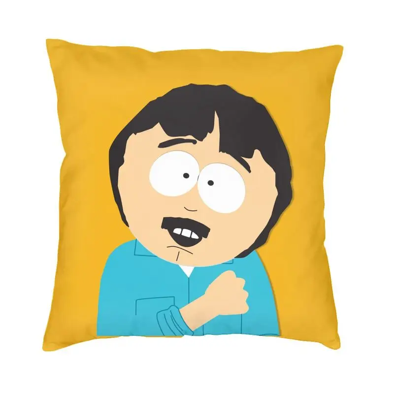 

Funny Randy Marsh Throw Pillow Covers Bedroom Decoration Kawaii Anime Cartoon South Park Chair Cushion Square Pillowcase