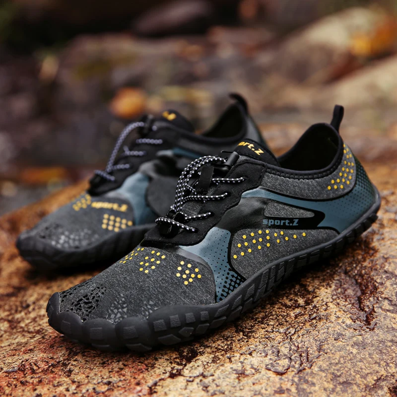 

Shoes for Men Free Shipping Outdoor Mesh Breathable Trekking Boots Mens Wading Mountain Climbing Non-slip Plus Size Sneakers