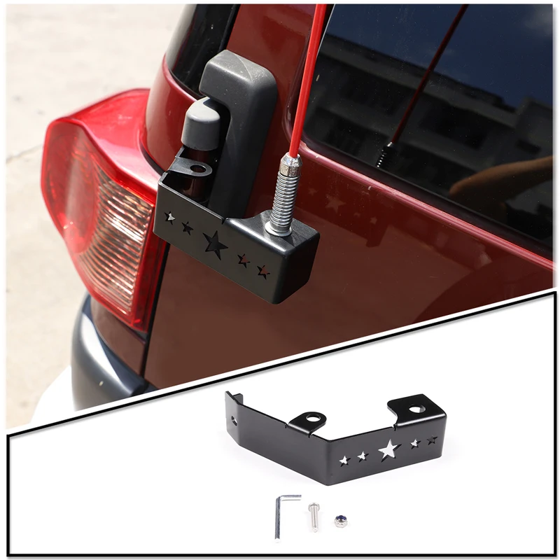 

For Toyota FJ Cruiser 2007-2021 Car Tailgate Hinge Flagpole Spotlight Antenna Bracket Holder Off-Road Auto Exterior Accessories