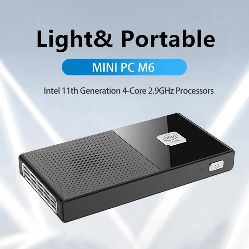 Карманный игровой мини-компьютер M6 Windows 11 Intel Celeron N5105 16 ГБ DDR4 512 ТБ NVMe SSD WIFI6 BT5.2
