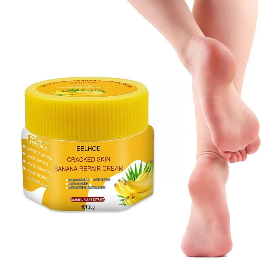 

Крем для ног с эффектом трещин 20 г, банановое масло, крем для удаления треснувшей кожи ног, увлажнение пятки, удаление омертвевшей кожи ног