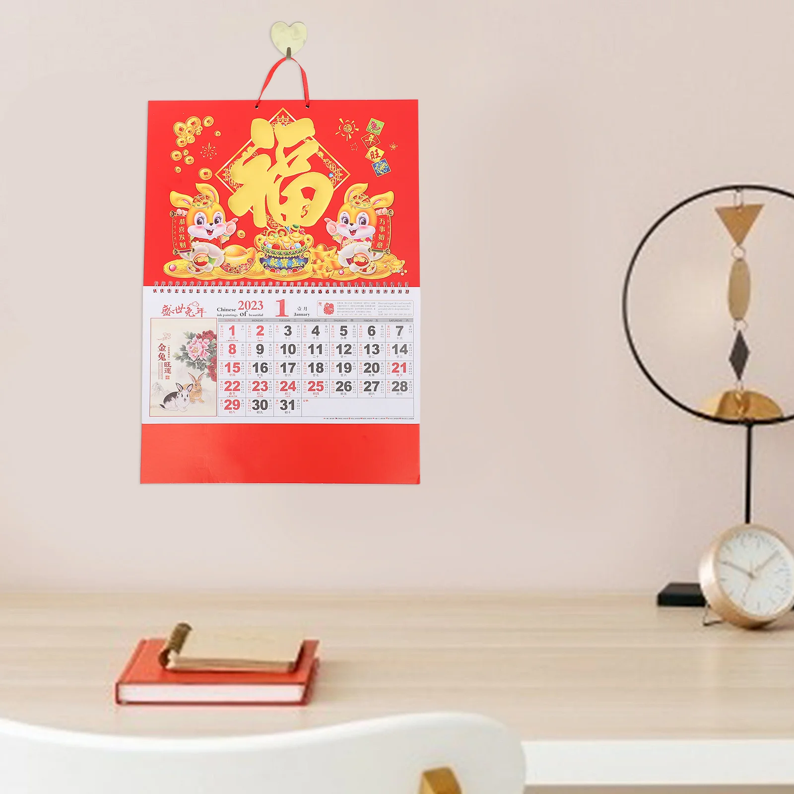 

Calendar Year Chinese Wall Rabbitnew The Hanging Lunar Monthly Plannercalendars Schedule Festival Spring Decor Home Traditional