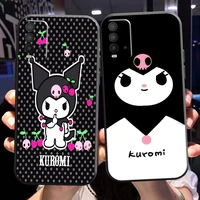 cartoon sanrio kuromi phone case for xiaomi poco m3 m3 pro 5g poco x3 pro nfc x3 gt back coque silicone cover carcasa soft