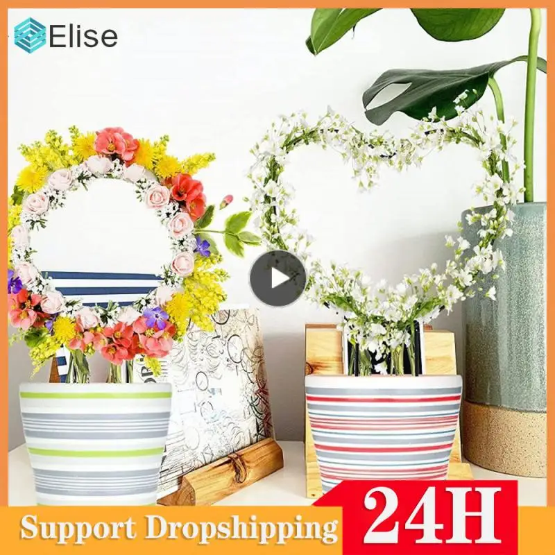 

Drust-proof Potted Plant Support Geometric Flower Pot Vine Trellis Holder Keep Plants Growing Luxuriantly Durable Iron Household