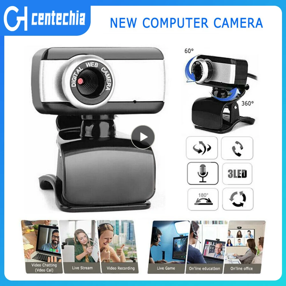 

Веб-камера со встроенным микрофоном, USB 2,0, 1080P, Full HD