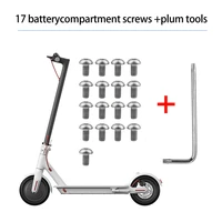 17pcs electric scooter bottom cover steel screws for xiaomi m365 pro pro2 1s battery compartment screws scooter accessories