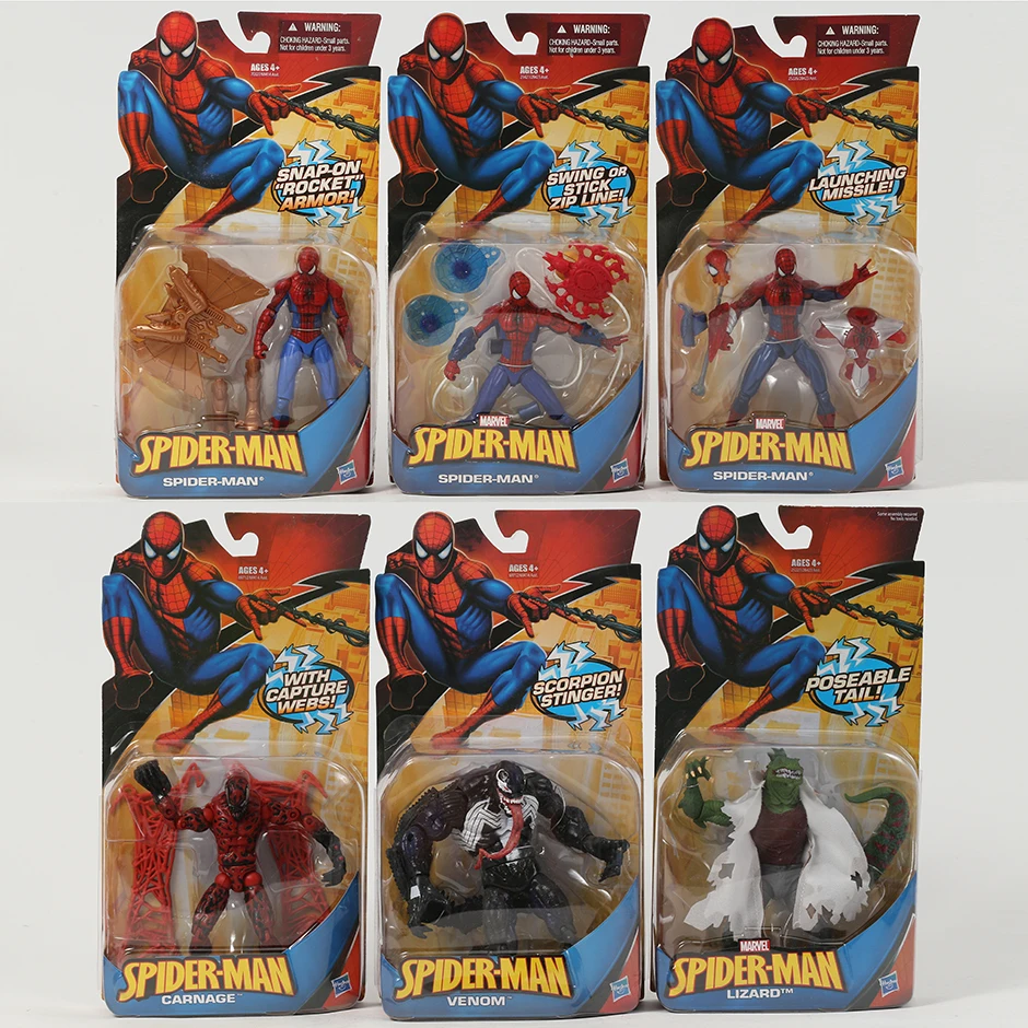 

The Amazing Spider-man Carnage Venom Lizard Spiderman PVC Action Figure Collectible Model Toy
