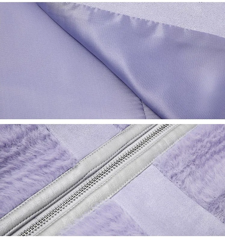 COZOK Woman Mink Plush Jackets Lapel Full Sleeve Slim Waist Casual Style Elegant Super Long Outcoat  2022 Winter Fashion