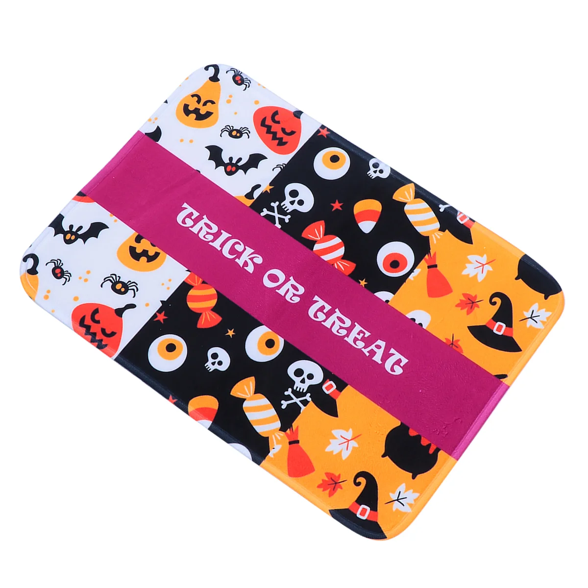 

1 Pc Flannel Mat Pumpkin Floor Mat Door Carpet for Bathroom Entrance Room Door