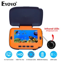 eyoyo video fish finder 4 3 inch ips lcd monitor camera kit for winter underwater ice fishing backlight control boymens gift