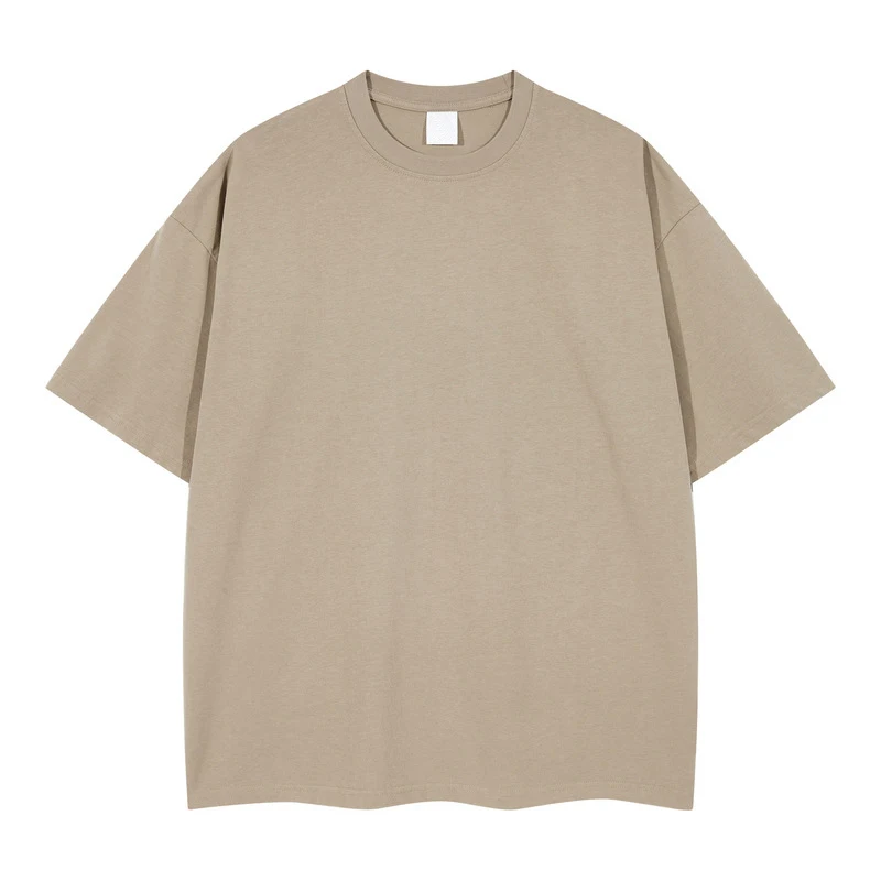 

Summer Fashion New Men Round Neck T-shirts Solid Color Short Sleeve T-Shirt Unisex Oversized Tee Tops Man Hip Hop Clothing
